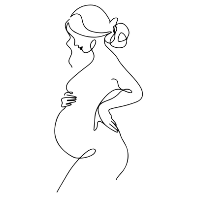 Icône femme enceinte